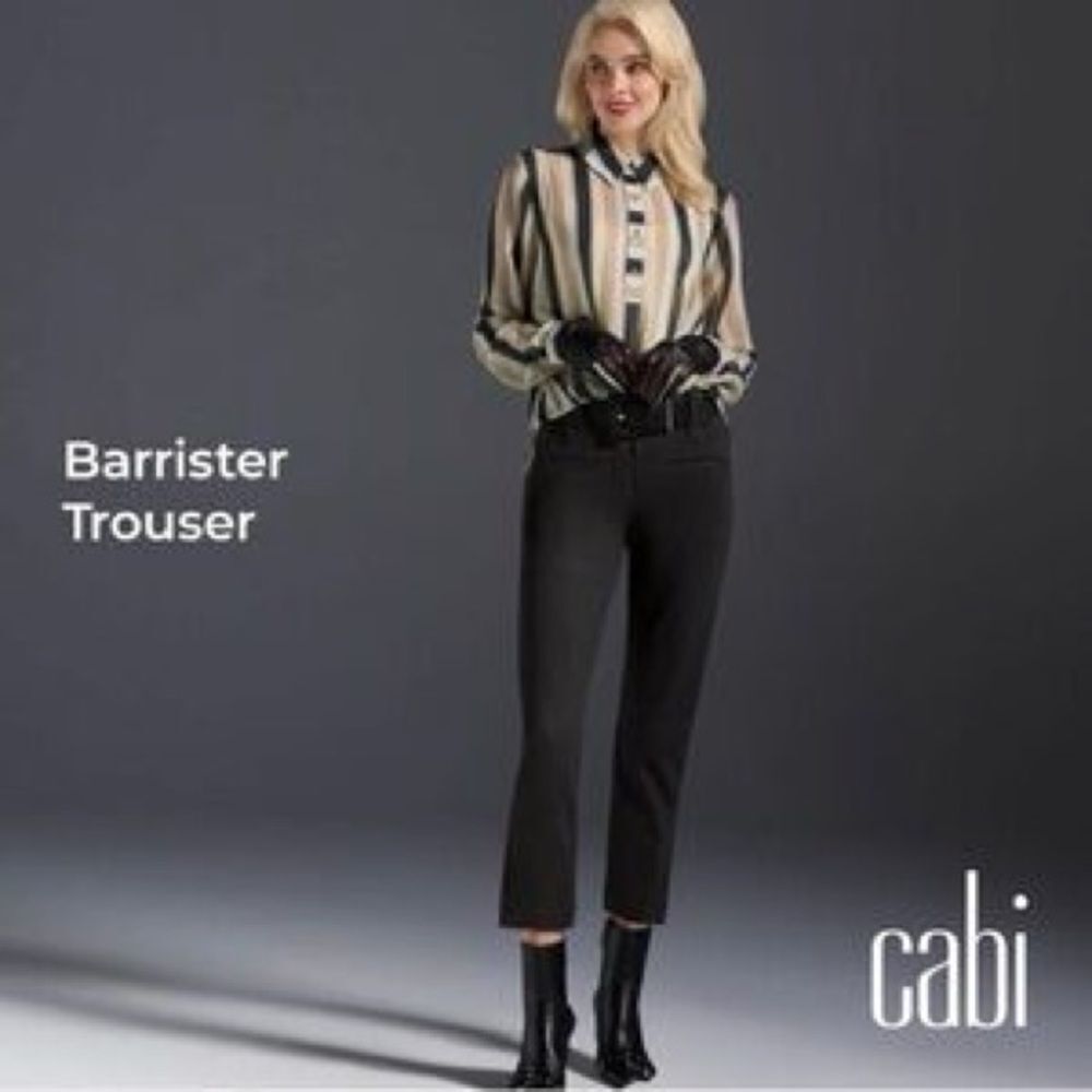 CAbi Barrister Trouser in Charcoal #4317, NWT